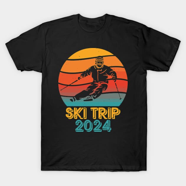 Snow Skiing Winter Spring Vacation T-Shirt by David Brown